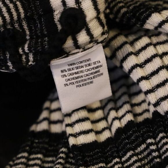 Derek Lam 10 Crosby Silk Cashmere Knit Striped Knit Lace Up Top Sz XS - Picture 5 of 8